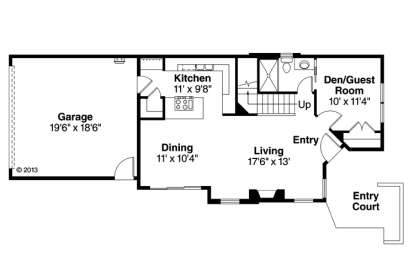 1st Floor for House Plan #035-00749