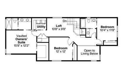 2nd Floor for House Plan #035-00749