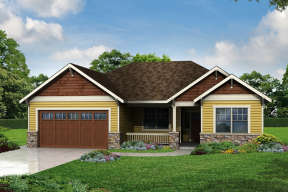 Craftsman House Plan #035-00750 Elevation Photo