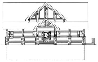 Mountain House Plan #039-00448 Elevation Photo