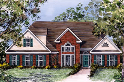 Traditional House Plan #6082-00065 Elevation Photo