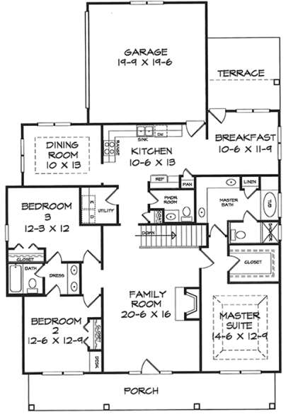 House Plan House Plan #18206 Drawing 1