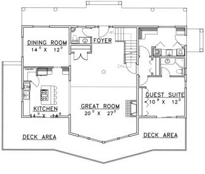First Floor for House Plan #039-00449