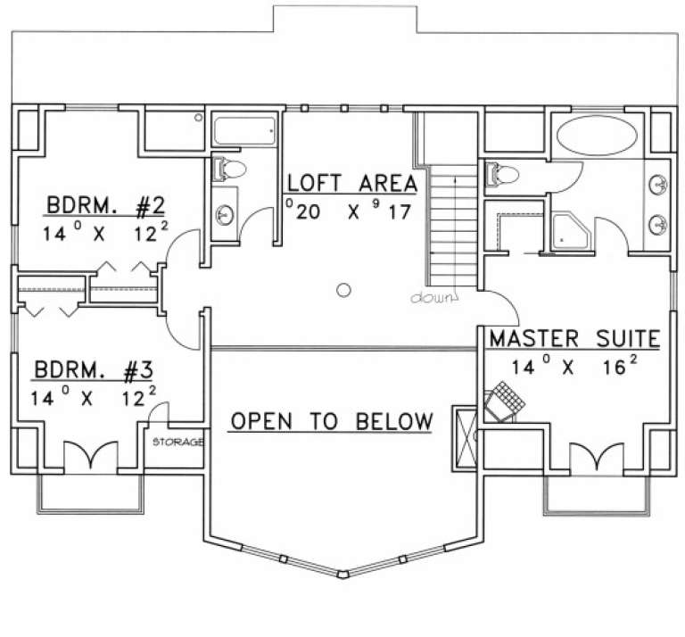 House Plan House Plan #1821 Drawing 2