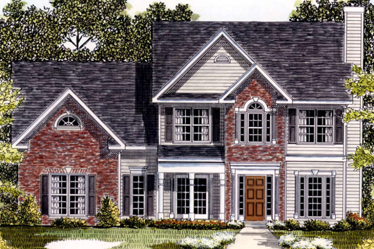 Traditional House Plan #6082-00081 Elevation Photo