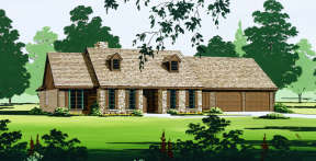 Traditional House Plan #048-00109 Elevation Photo