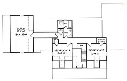 Upper for House Plan #6082-00083