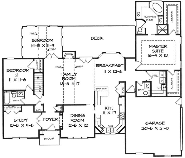 House Plan House Plan #18221 Drawing 1
