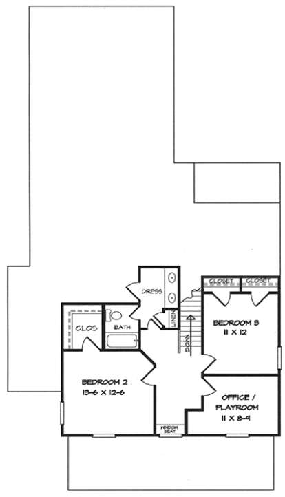 Upper for House Plan #6082-00087