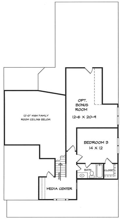 Upper for House Plan #6082-00091