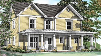 Country House Plan #6082-00092 Elevation Photo