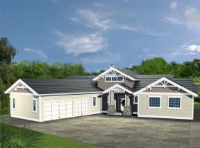 Northwest House Plan #039-00450 Elevation Photo