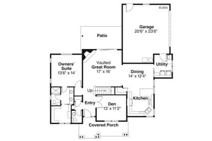 1st Floor for House Plan #035-00752