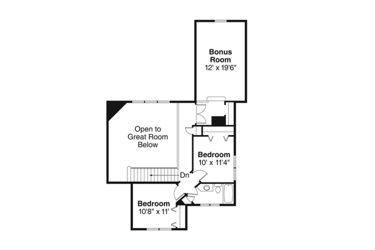 2nd Floor for House Plan #035-00752