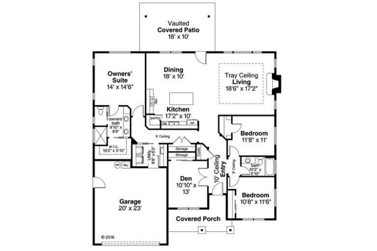House Plan House Plan #18233 Drawing 1