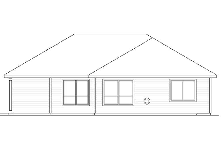 Craftsman House Plan #035-00754 Elevation Photo