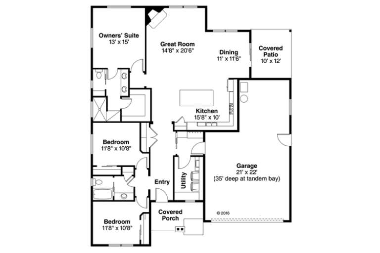 House Plan House Plan #18234 Drawing 1