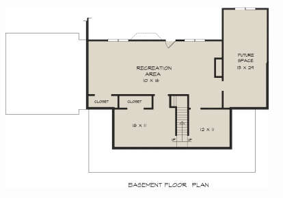 Basement for House Plan #6082-00095