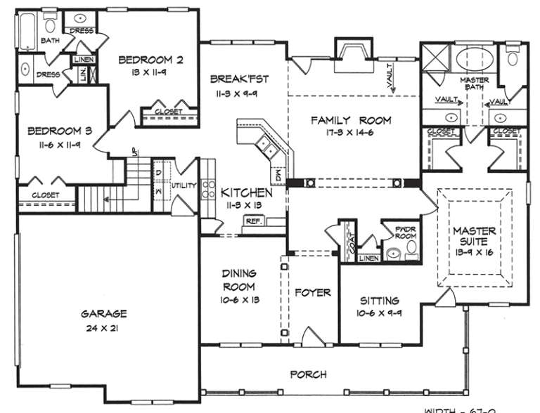 House Plan House Plan #18237 Drawing 1
