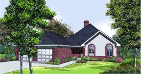 Traditional House Plan #048-00110 Elevation Photo