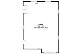 Garage Floor for House Plan #035-00757
