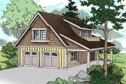 Craftsman House Plan #035-00758 Elevation Photo