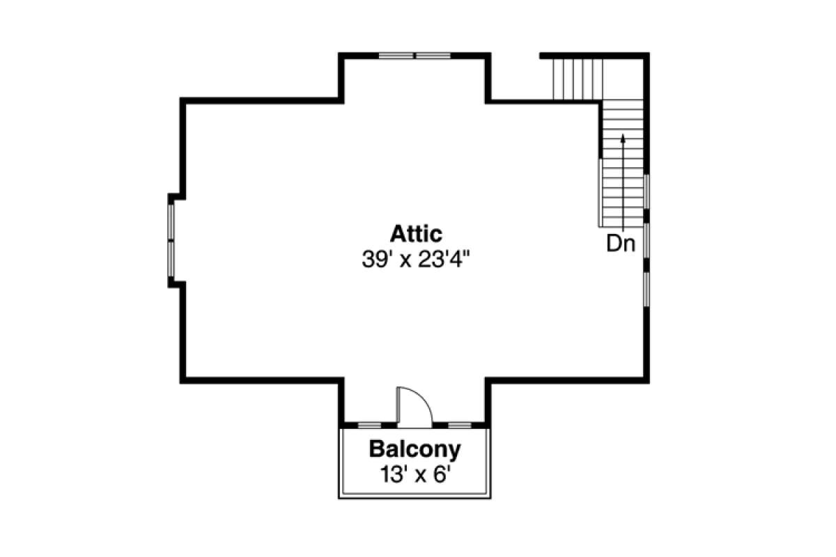 2nd Floor for House Plan #035-00758
