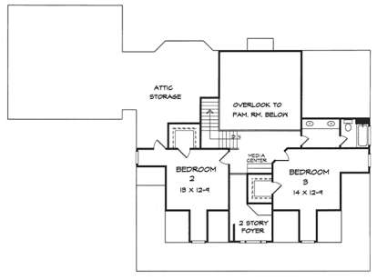 Upper for House Plan #6082-00100