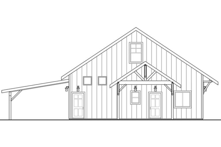 Craftsman House Plan #035-00761 Elevation Photo
