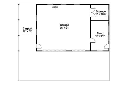 Floorplan 1 for House Plan #035-00763