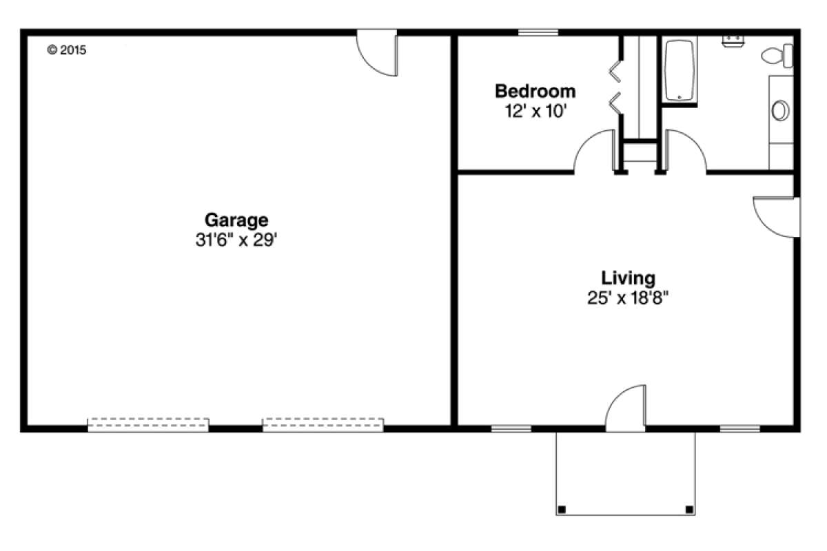 Floorplan 1 for House Plan #035-00765