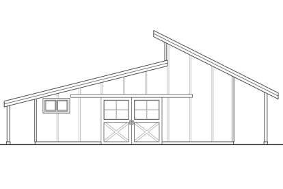 Barn House Plan #035-00766 Elevation Photo