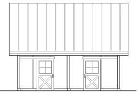 Barn House Plan #035-00766 Elevation Photo