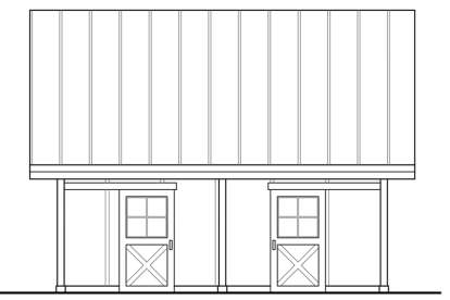 Barn House Plan #035-00766 Elevation Photo