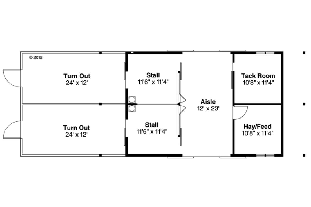 Floorplan 1 for House Plan #035-00766