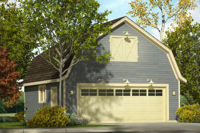 Barn House Plan #035-00768 Elevation Photo