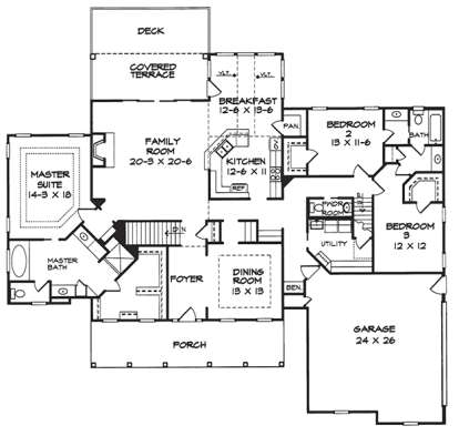 House Plan House Plan #18259 Drawing 1