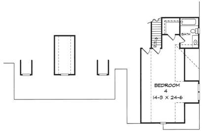 Upper for House Plan #6082-00104