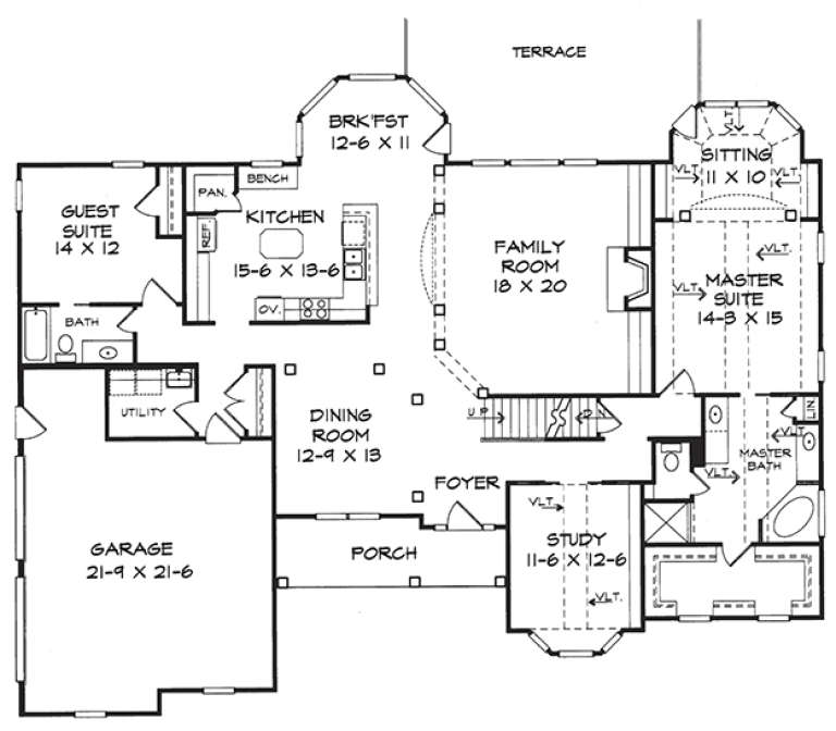 House Plan House Plan #18262 Drawing 1