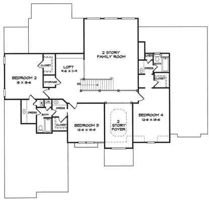 Upper for House Plan #6082-00108
