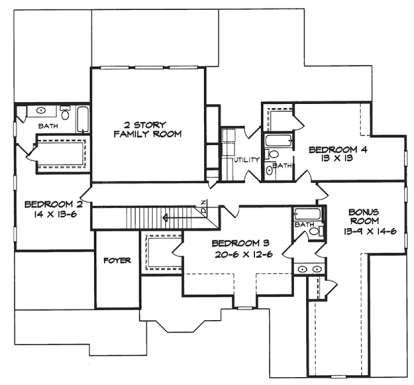 House Plan House Plan #18264 Drawing 2