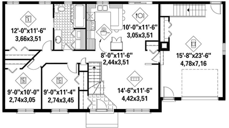 House Plan House Plan #18266 Drawing 1