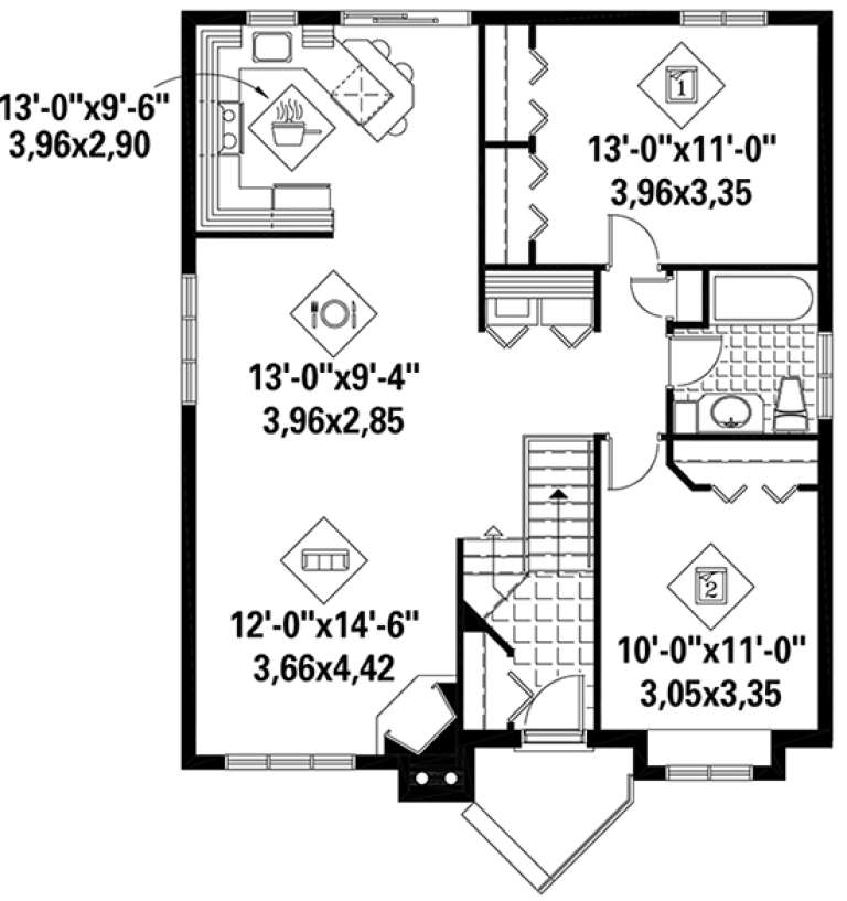 House Plan House Plan #18269 Drawing 1