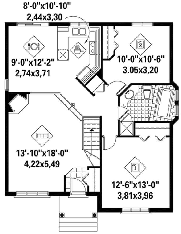 House Plan House Plan #18270 Drawing 1