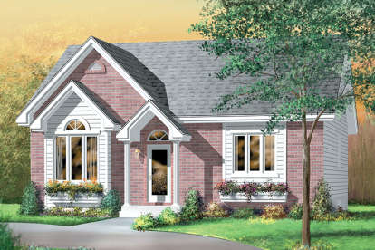 Traditional House Plan #6146-00281 Elevation Photo
