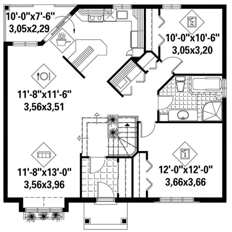 House Plan House Plan #18271 Drawing 1
