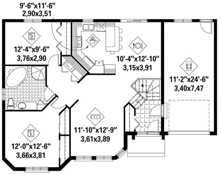 House Plan House Plan #18273 Drawing 1