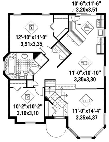 House Plan House Plan #18274 Drawing 1