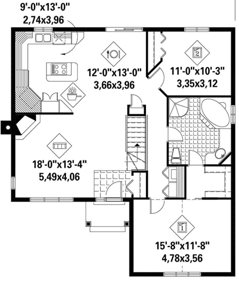 House Plan House Plan #18275 Drawing 1