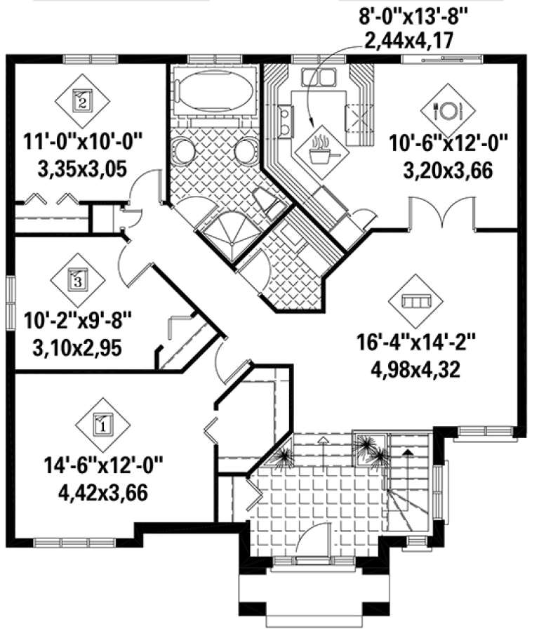 House Plan House Plan #18276 Drawing 1